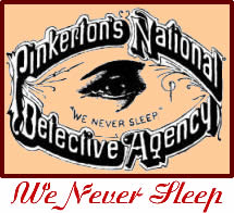 ピンカートン探偵社の有名な社章